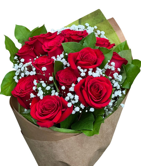 Dozen Red Rose Bouquet