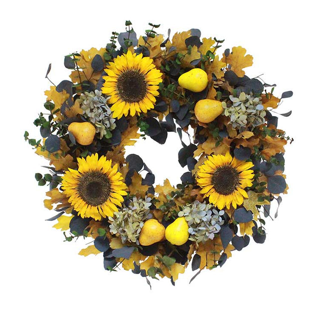 Sunny Affair dried flower wreath