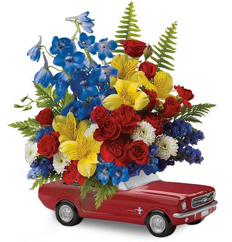 1965 Ford Mustang Flower Bouquet for men Medium