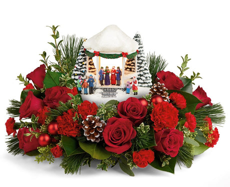 2023 Teleflora Thomas Kinkade Sweet Sounds of Christmas Bouquet Premium