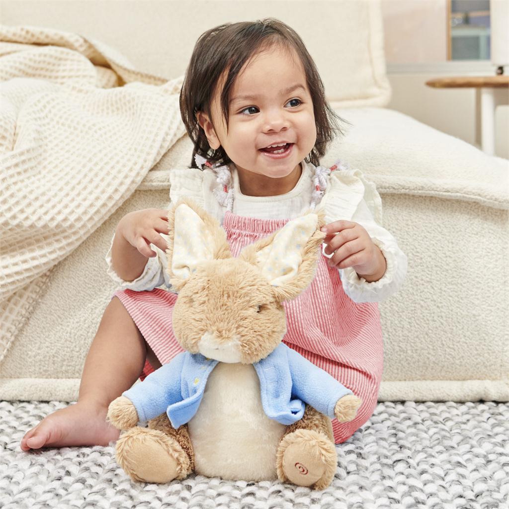 Baby with Peter Rabbit Peek a Boo