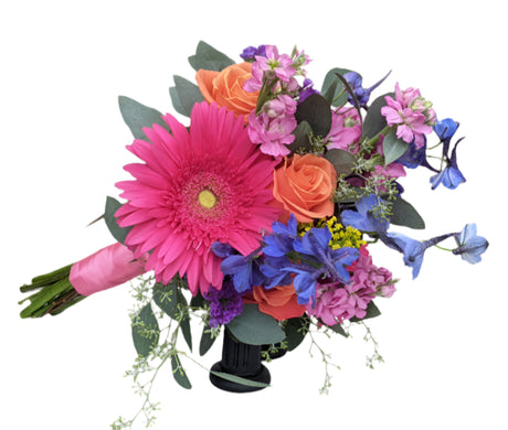 Deluxe Bright Flower Clutch Bouquet