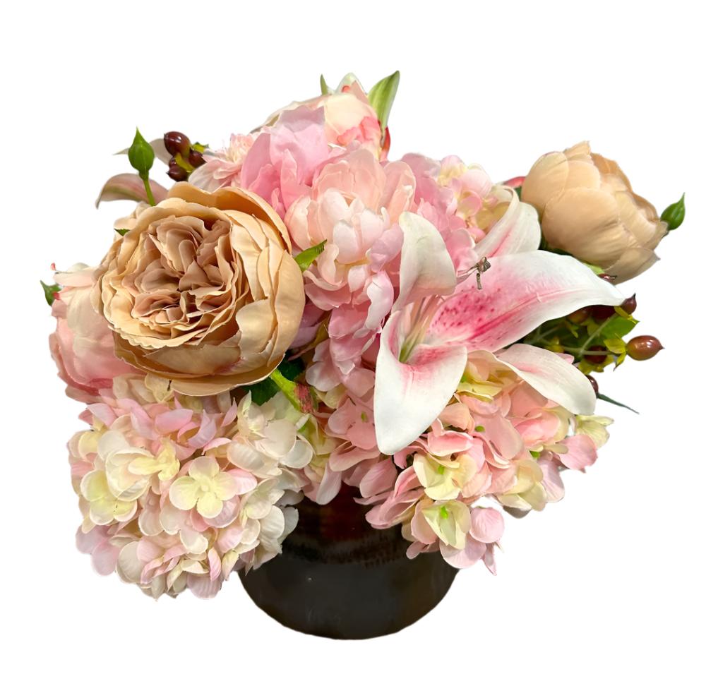 Blush Haven Silk Flower Arrangement