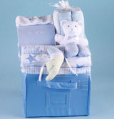 Bountiful Baby Boy Gift Basket with towels