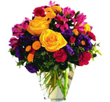 Bright flower vase arrangement Small