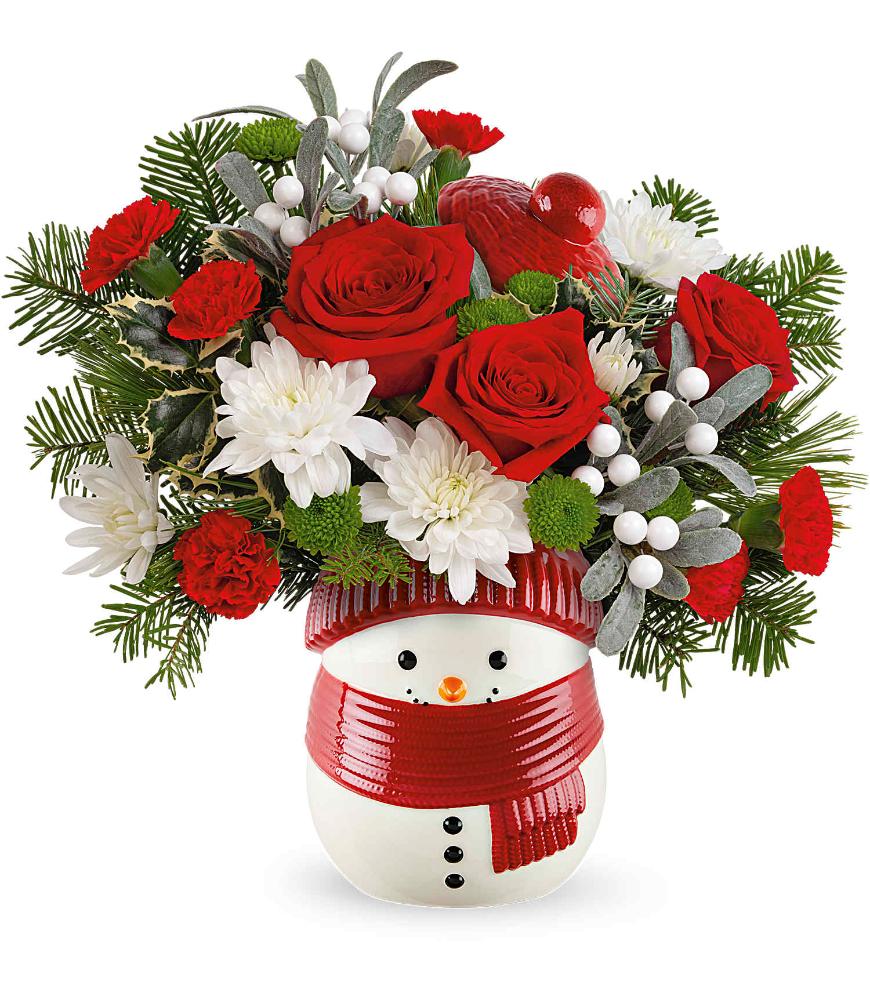 Teleflora Frosty Wishes Bouquet - Deluxe