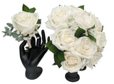 Graceful Rose Prom Flower Package - White - 12 Roses