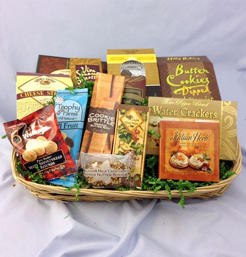 Gourmet food gift basket