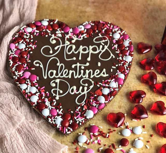 Happy Valentine's Day Chocolate Pizza