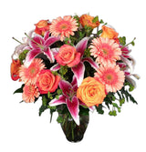  stargazer lilies and gerbera daisies Small