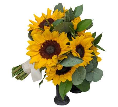 Rustic Sunflower Clutch Bouquet - Deluxe