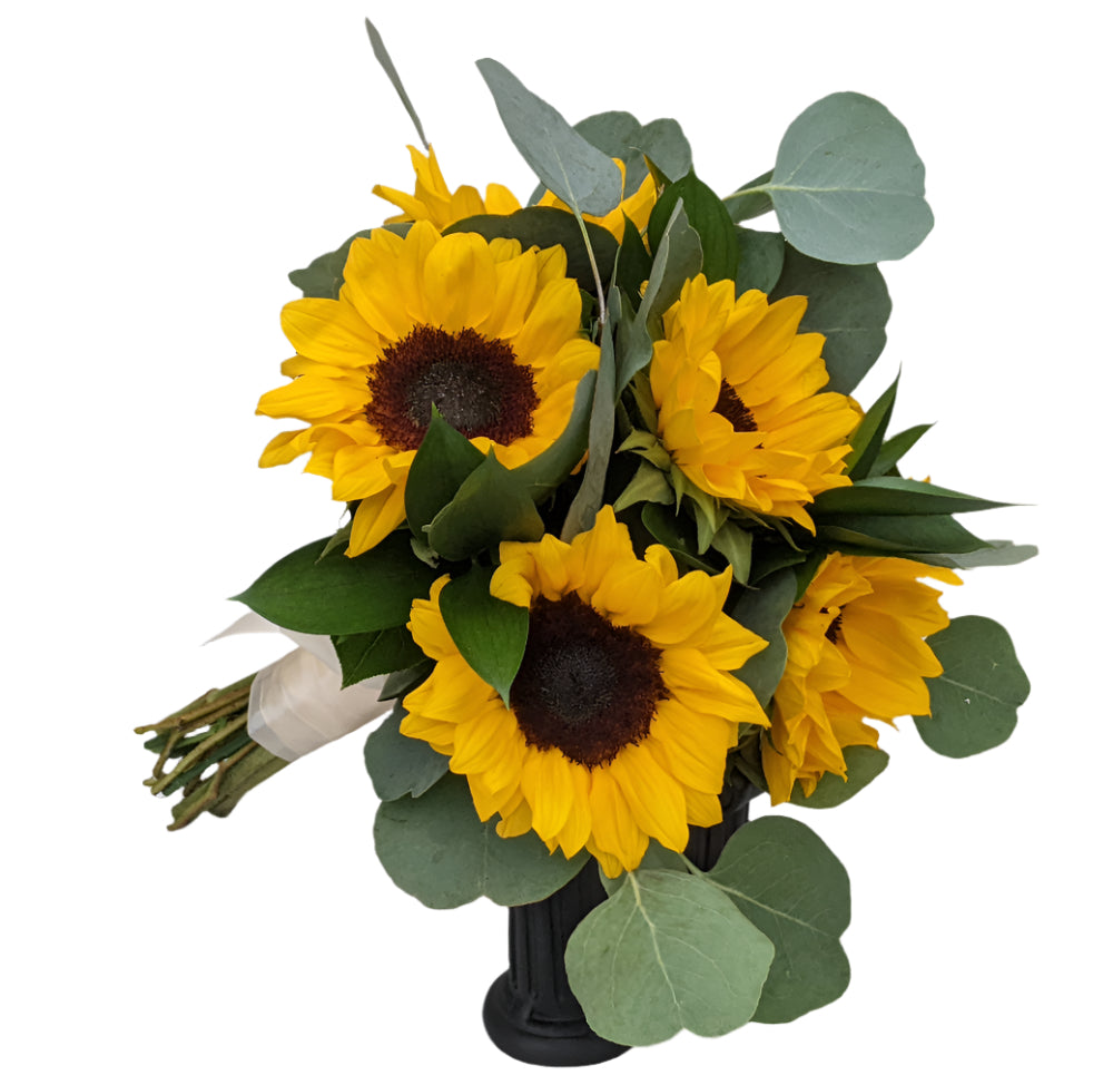 Rustic Sunflower Clutch Bouquet - Standard