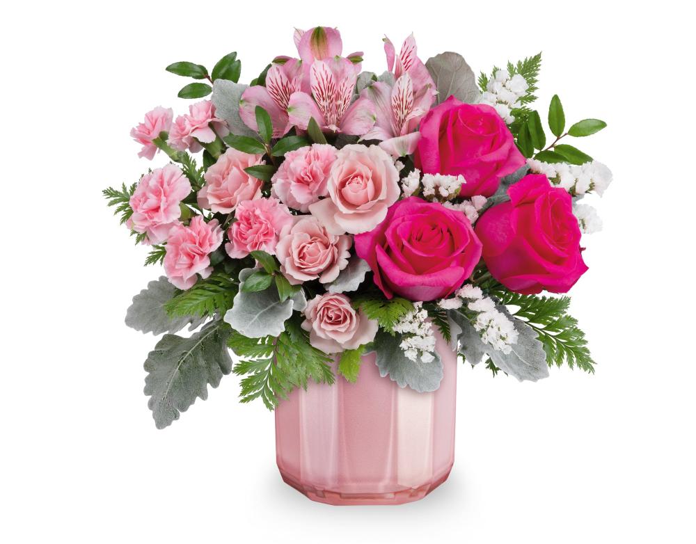 Teleflora Blushing Gem Bouquet Deluxe