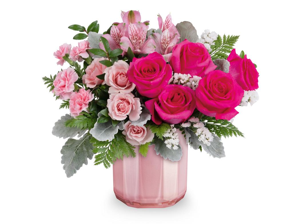 Teleflora Blushing Gem Bouquet Premium