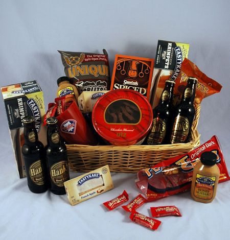 The Official Philly Gift Basket with local gourmet food and snack items