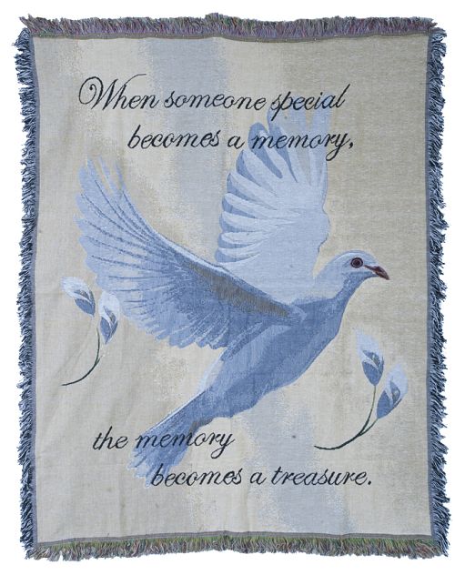 Memorial blankets for funerals sale