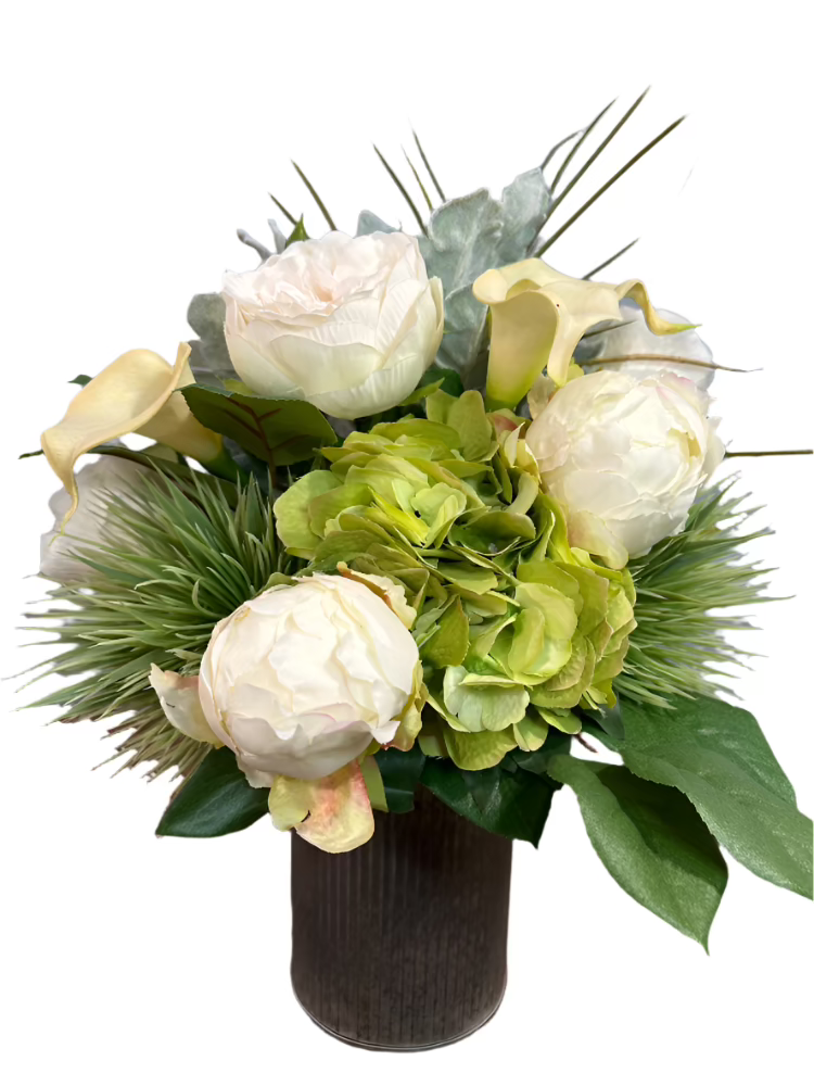 Verdant Whisper Silk Flower Arrangement