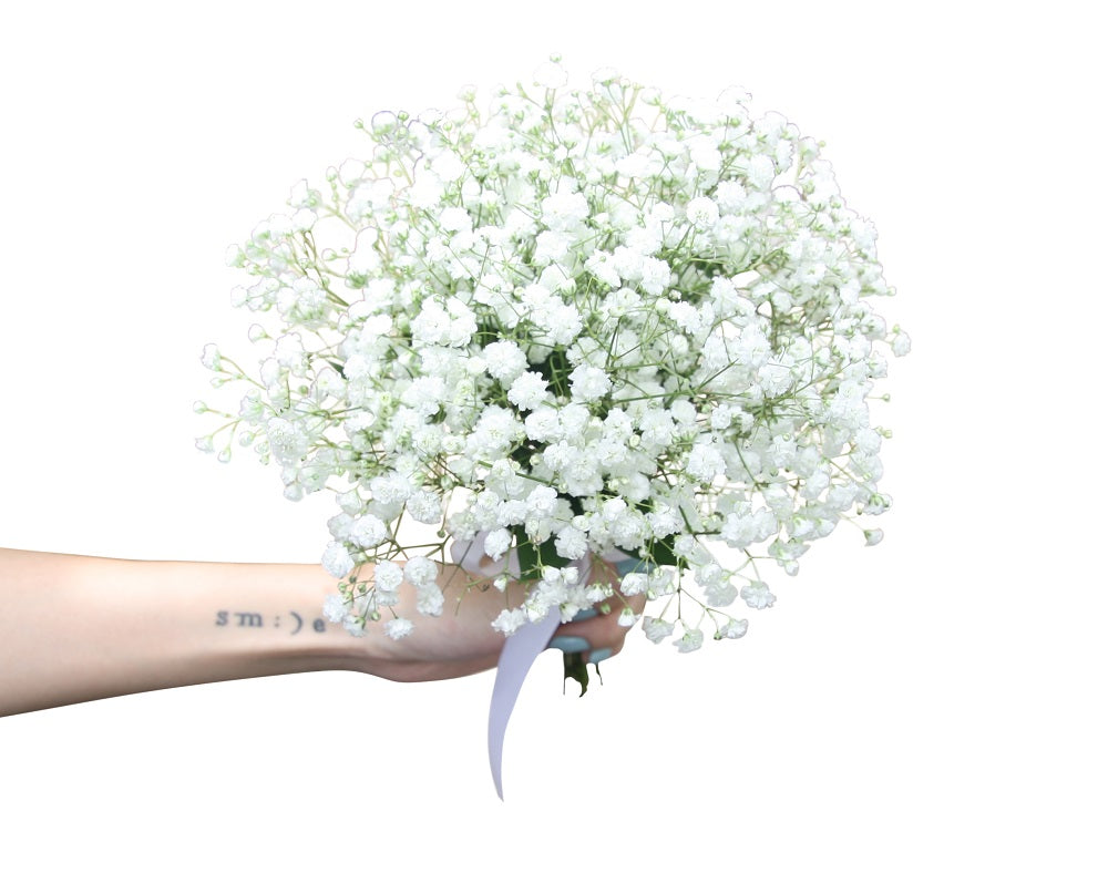 Babies Breath Flower Girl Bouquet