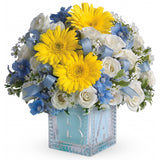 Teleflora Baby's First Block- Blue - Deluxe