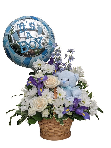 Big Welcome Bouquet - Baby Boy - Deluxe