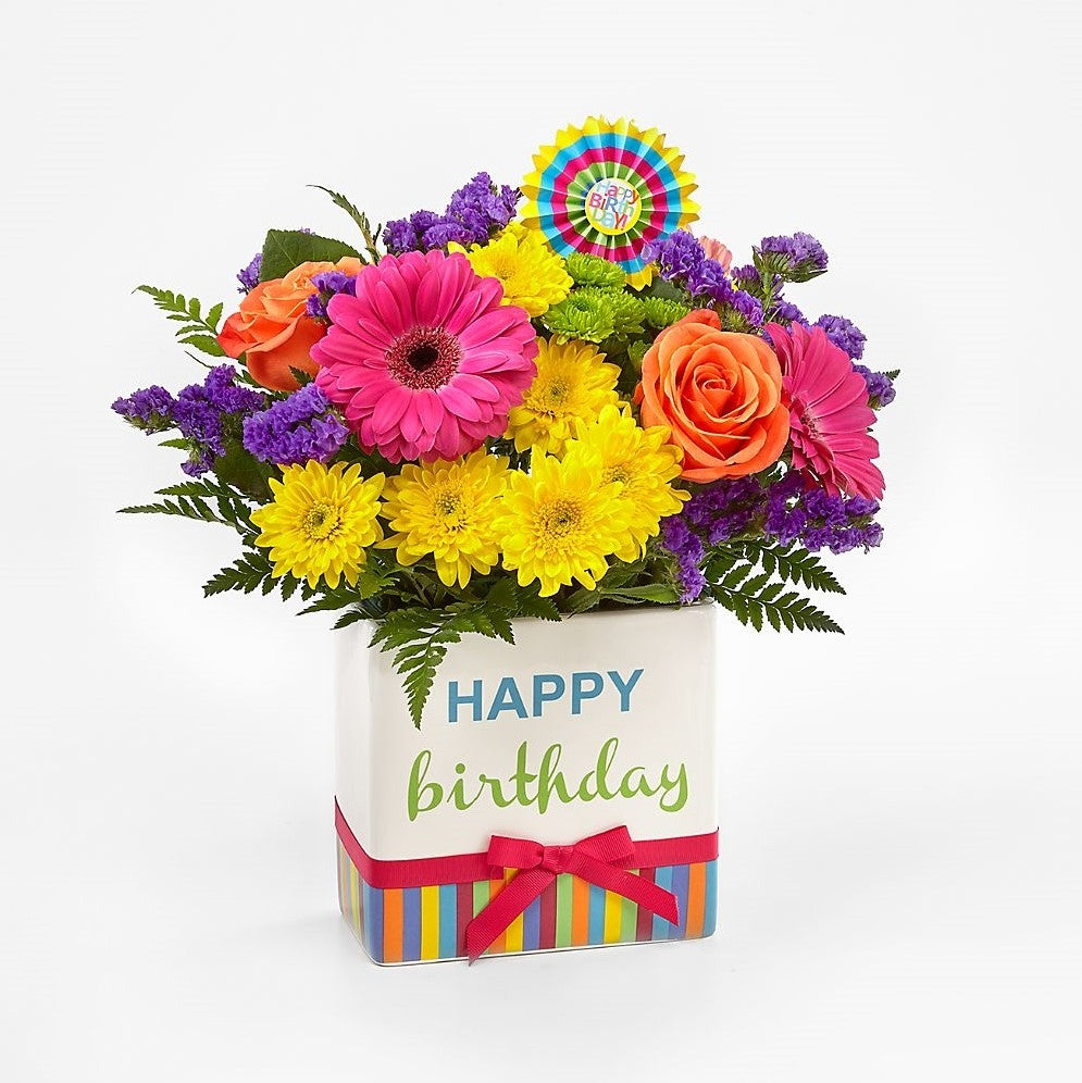 Birthday Brights Bouquet Deluxe