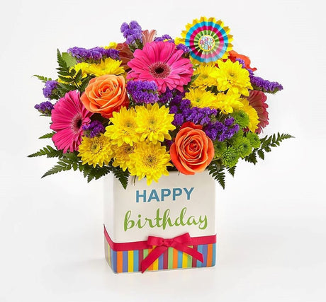 Birthday Brights Bouquet Premium