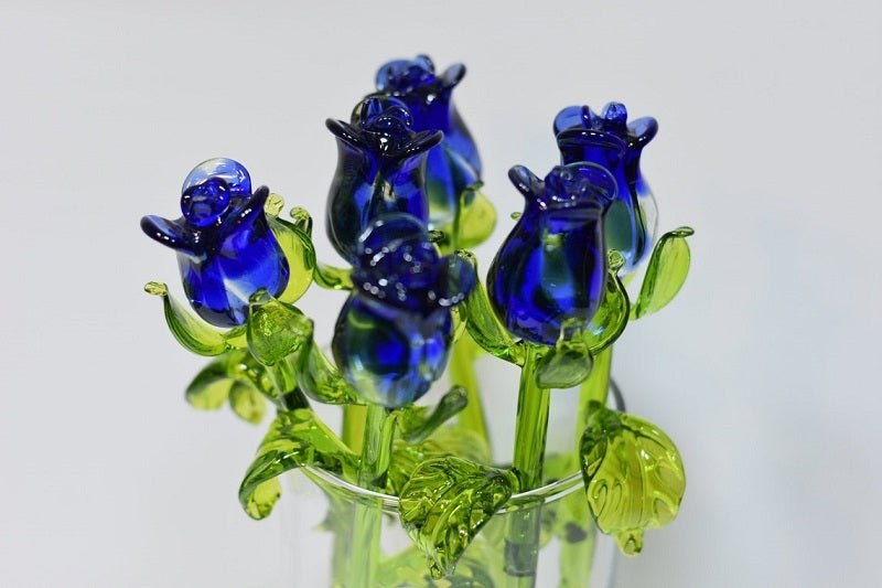 Blue Glass Roses