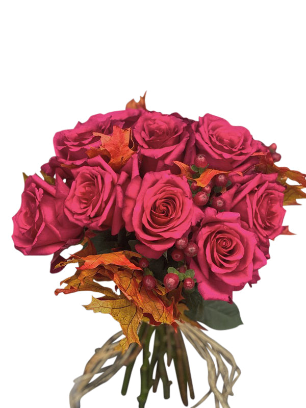 Blushing Beauty Fall Rose Bouquet