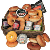 Breakfast basket of assorted bagels and spreads Small