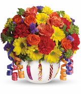 Teleflora Brilliant Birthday Blooms Bouquet Deluxe