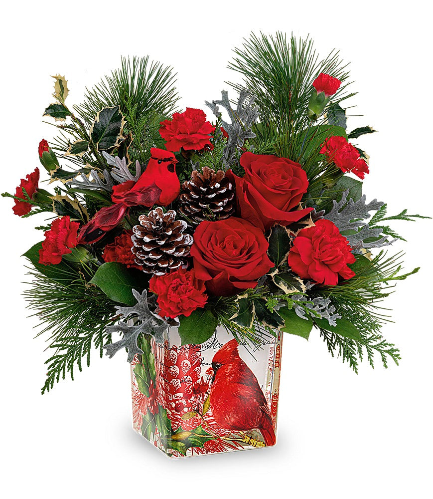 Cardinal Cheer Bouquet - Standard