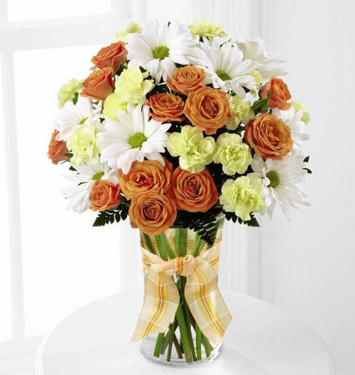 Charming grace bouquet of orange