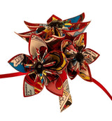 Comic Book Flower Boutonniere Red