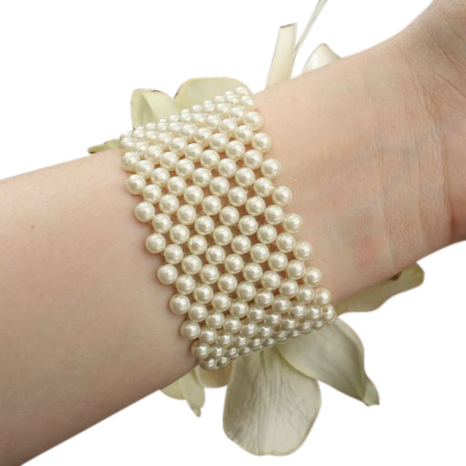 Cream Pearl Corsage Bracelet