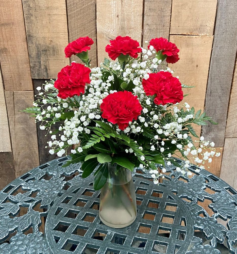 Custom Count Carnation Vase