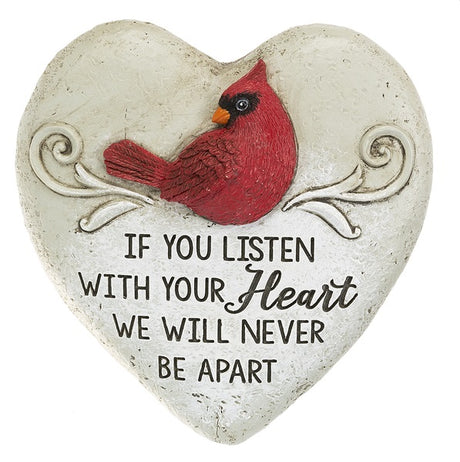 Cardinal from Heaven Heart Stone