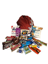 Football themed snack gift basket