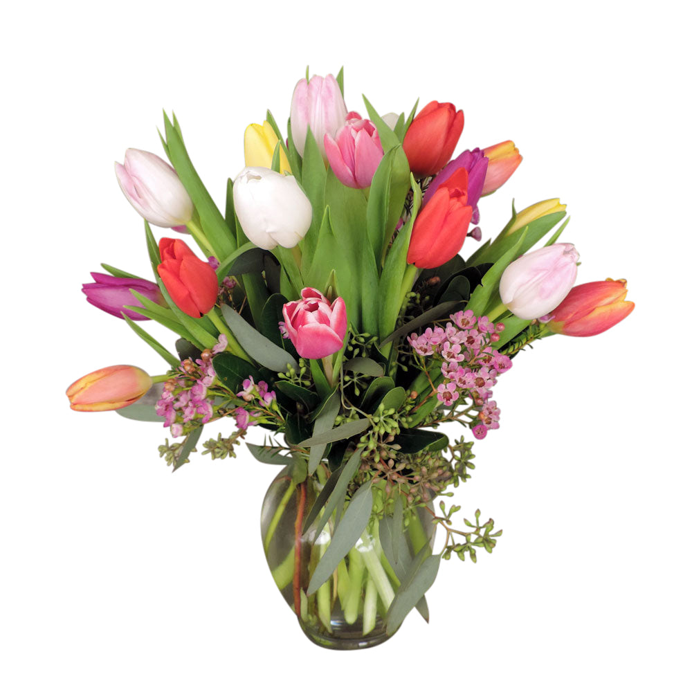 Garden vase of tulips Medium