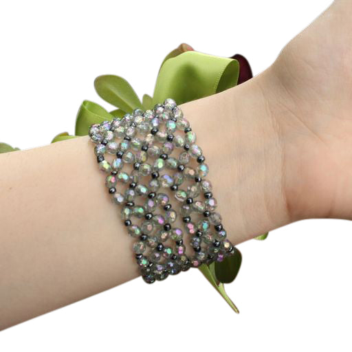 Gemstone corsage bracelet