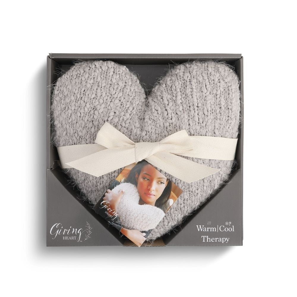 Giving Heart Pillow- Taupe