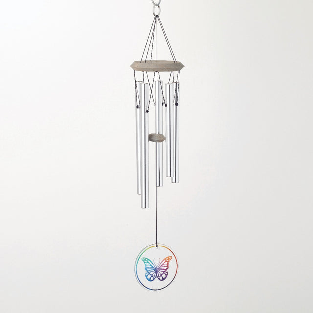 Glass Butterfly Windchime