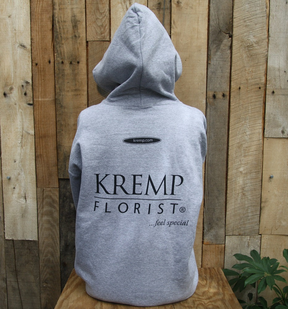 Kremp Florist Gray Hoodie Back