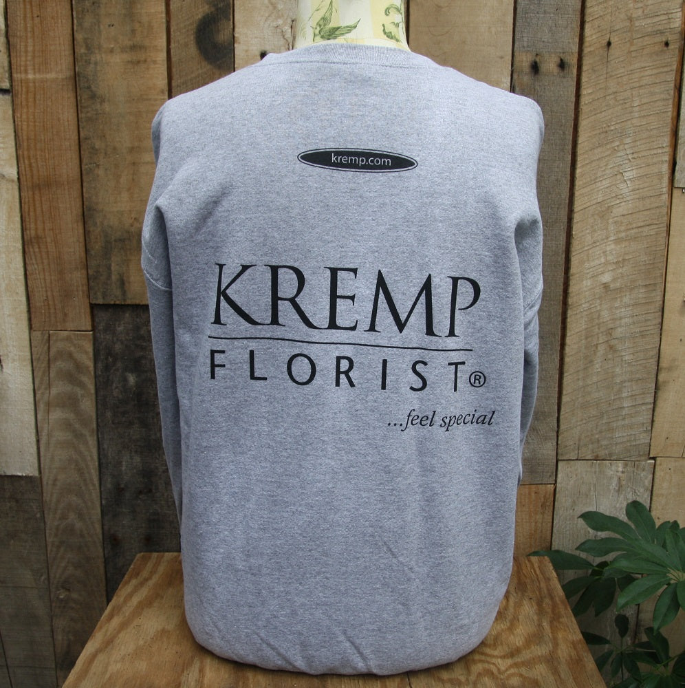 Kremp Florist Gray Crew Sweatshirt Back