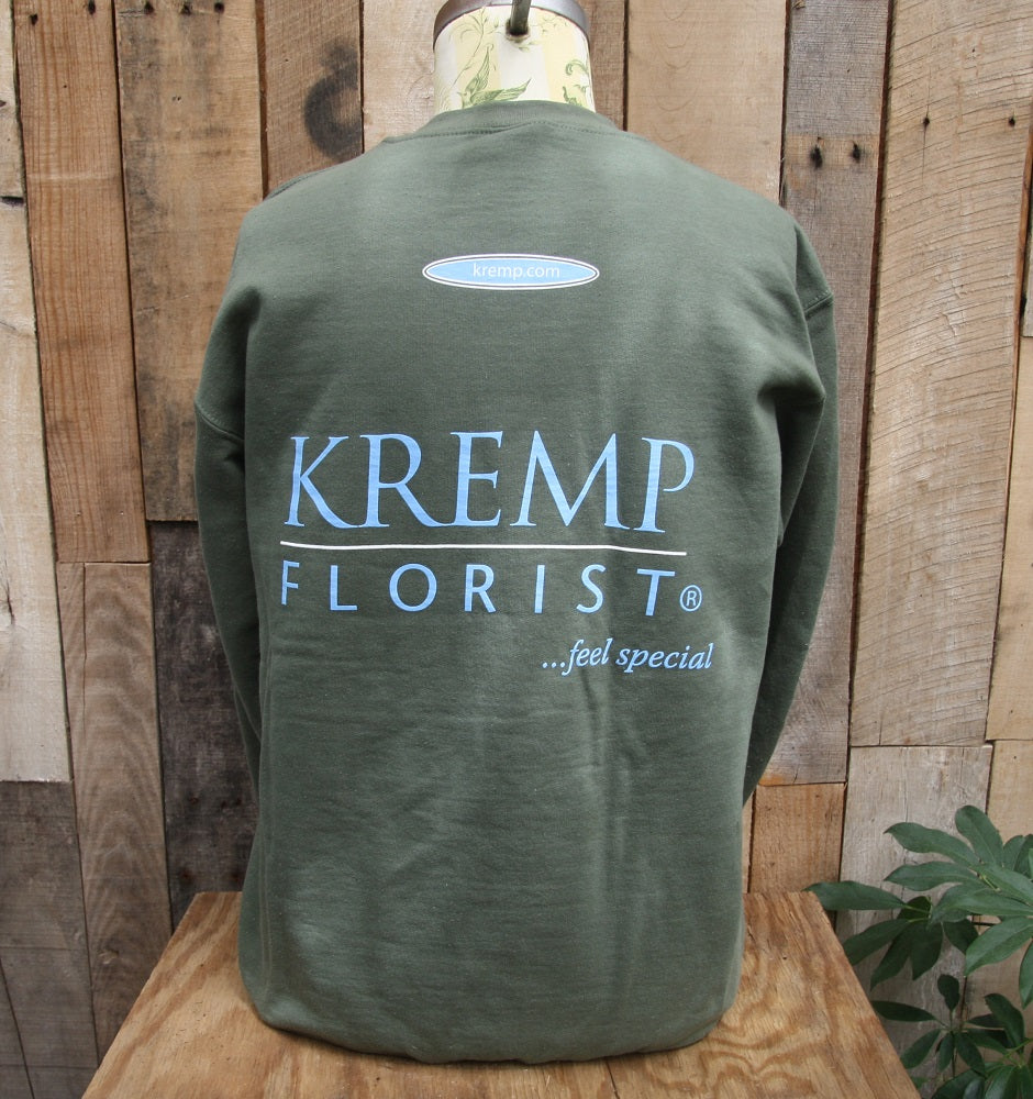 Kremp Florist Green Crew Sweatshirt