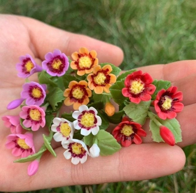 Handmade Mini Gloxinia in Pot