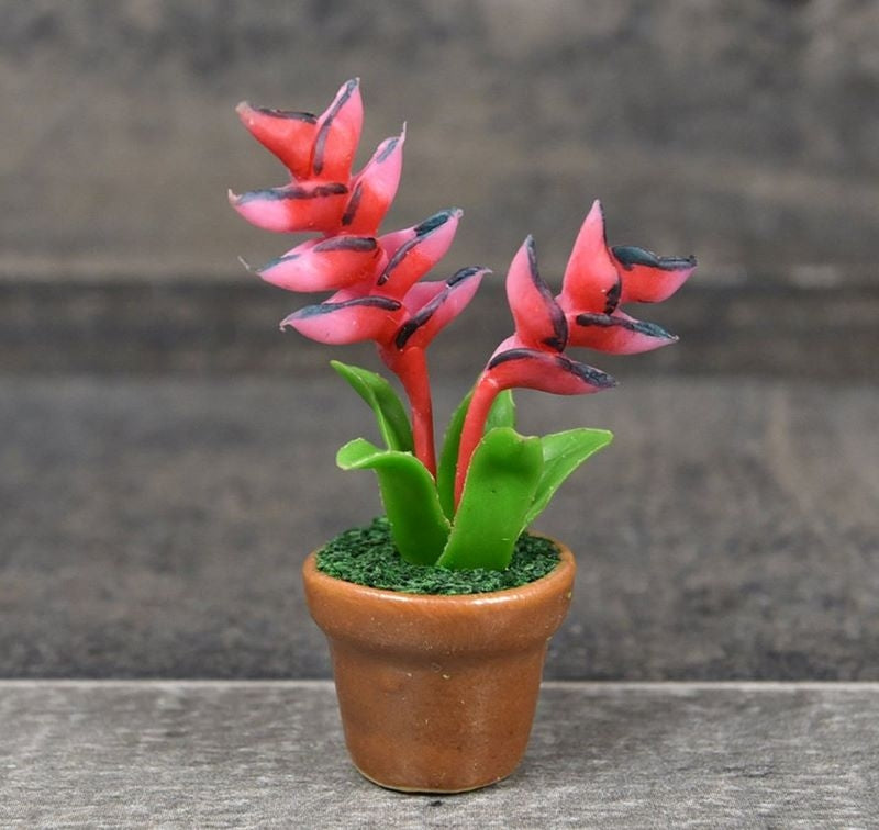 Handmade Mini Heliconia in Pot