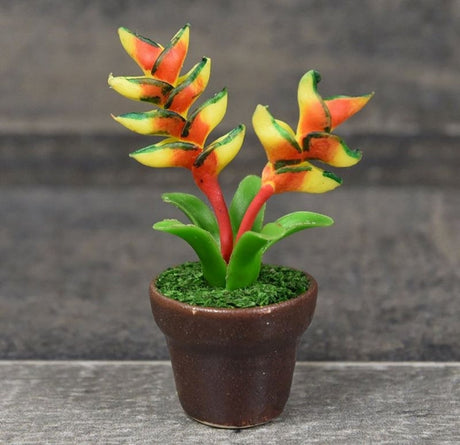 Handmade Mini Heliconia in Pot