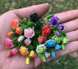 Handmade Mini Roses in Pot