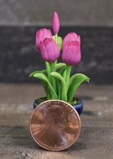 Handmade Mini Tulips in Pot