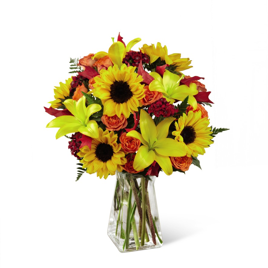 Harvest Heartstrings Bouquet of Fall Flowers  Deluxe